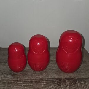 Fred Red Nesting Doll Measuring Cup Set 6pcs So Cute.